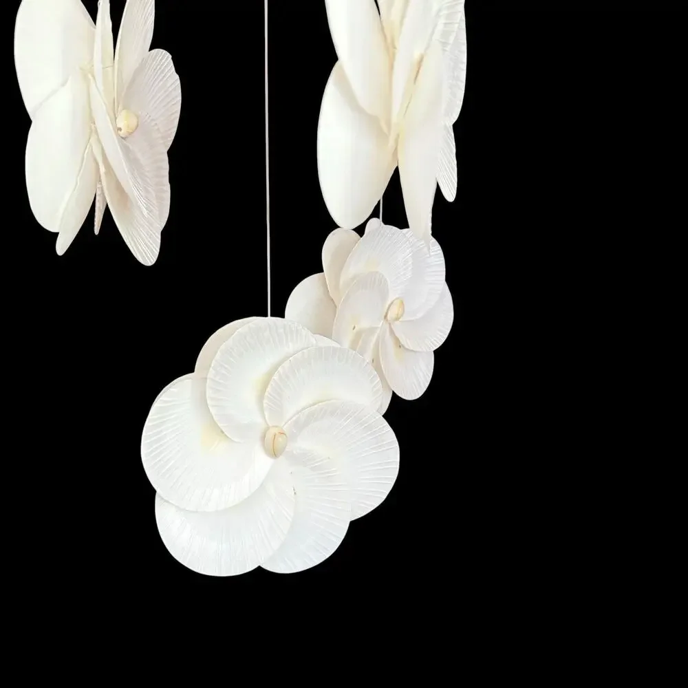 Vintage‎ Seashell Wind Chime Chandelier Hanging Mobile Boho Coastal Décor Read